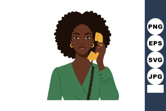African American Woman with Afro Hairsty