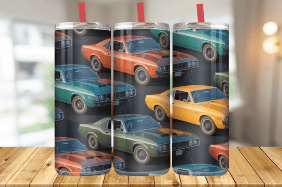 Classic Muscle Car Retro Tumbler Wrap Review