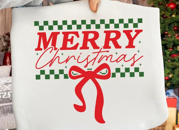 Merry Christmas Coquette PNG, Retro PNG