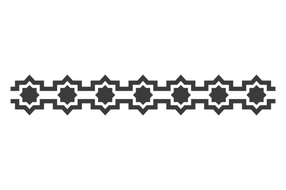 Retro Arabic Pattern Border Review