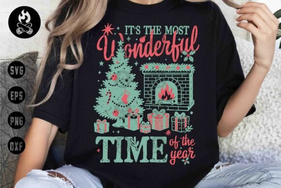 Retro Christmas Fireplace Design Review
