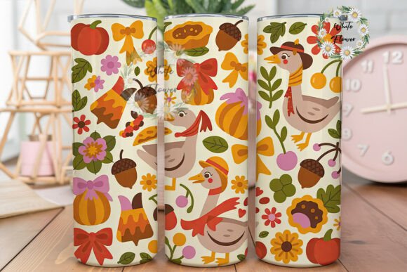 Retro Fall Goose 20oz Tumbler Design Review