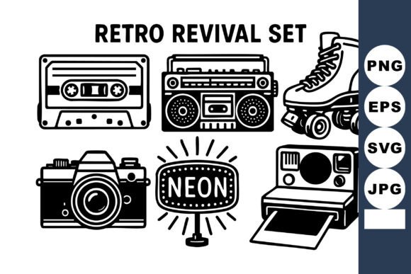 Retro Revival Set with Cassette Tape Boo