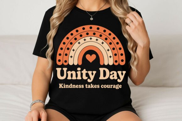 Unity Day Kindness Retro Rainbow Graphic Review
